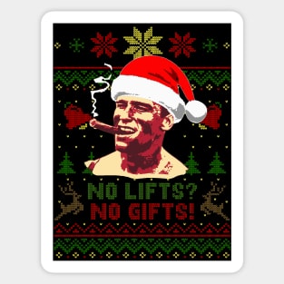 Arnold Schwarzenegger No Lifts No Gifts Sticker